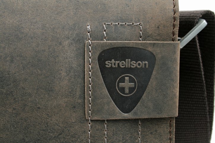 Strellson Große Messenger Bag mit Laptopfach dark brown