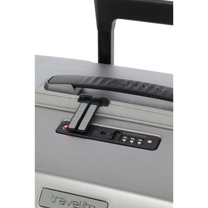 Travelite MILLENIUM Trolley 4w M exp. silver