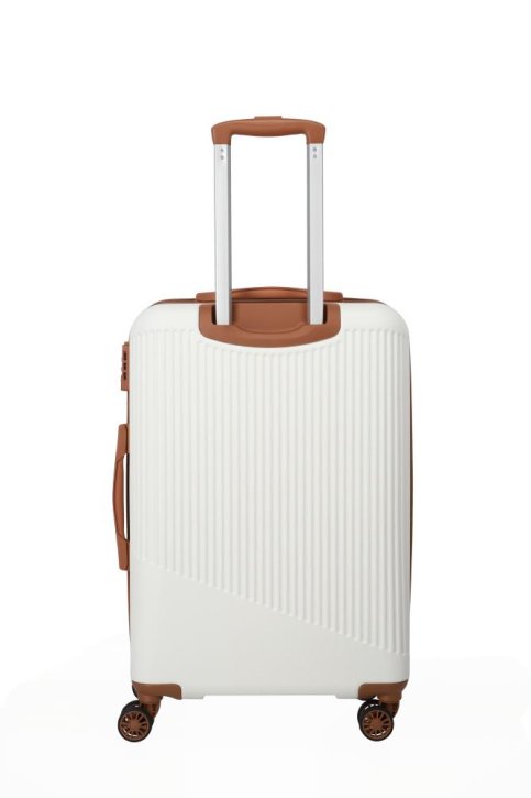 Travelite BALI Trolley M 4w weiss/cognac