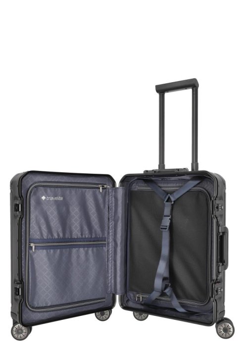 Travelite NEXT 4w Trolley S mit Vortasche black