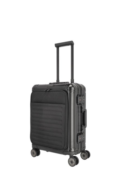Travelite NEXT 4w Trolley S mit Vortasche black