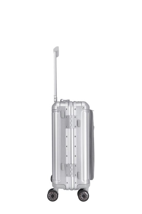 Travelite NEXT 4w Trolley S Vortasche silber