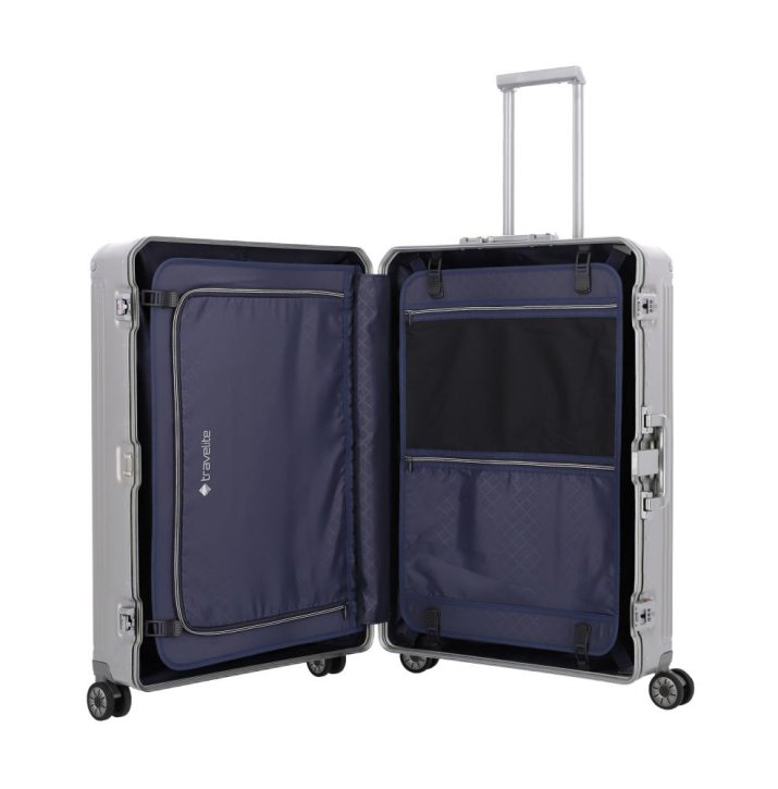 Travelite NEXT 4w Trolley L silber