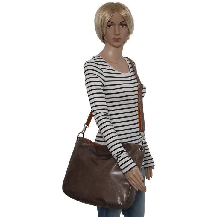 Augenthaler & Heberer ALEKTO Wendetasche taupe/cuoio