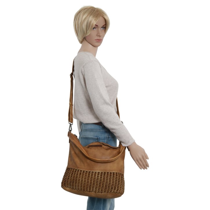 FredsBruder HAPPINESS Schultertasche dry tobacco