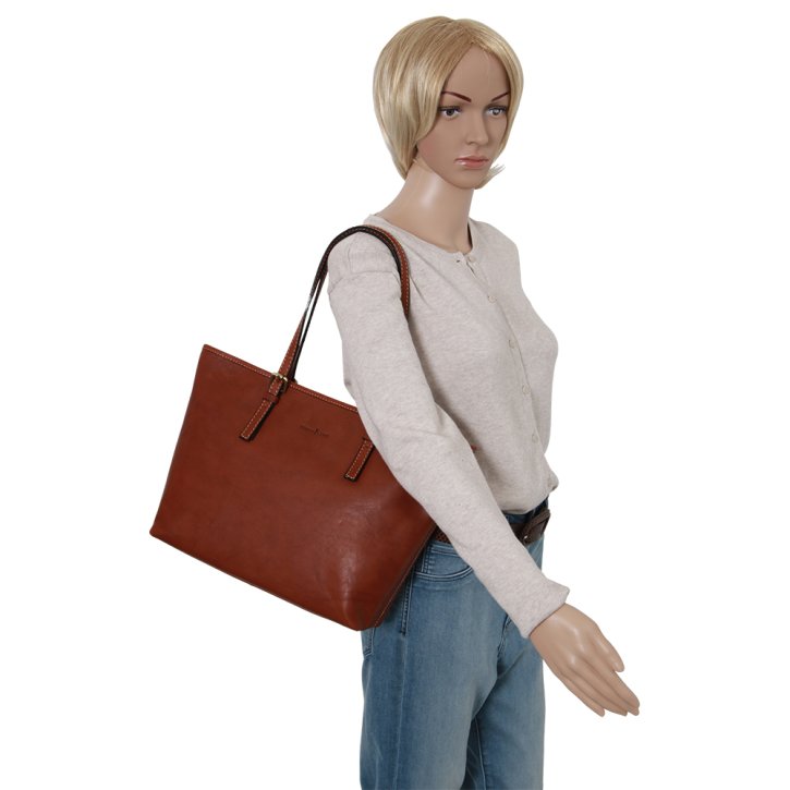 Gianni Conti Umhängetasche cognac