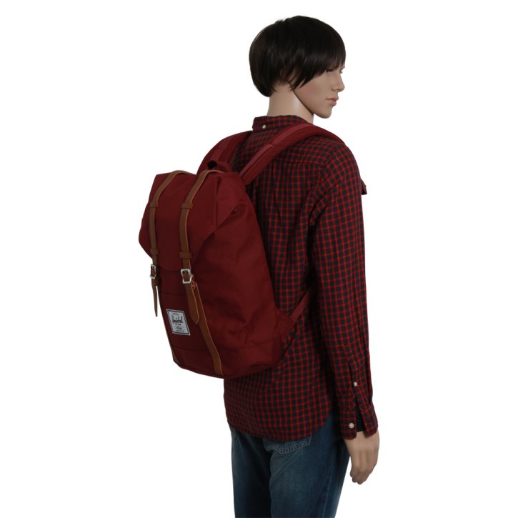 HERSCHEL RETREAT windsor wine/tan