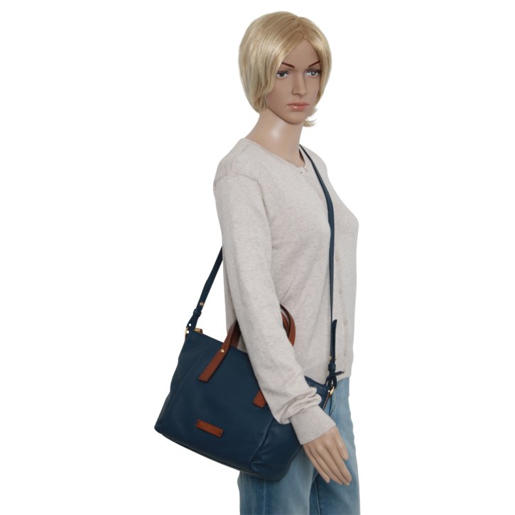 the bridge Shopper Feinleder violettblau