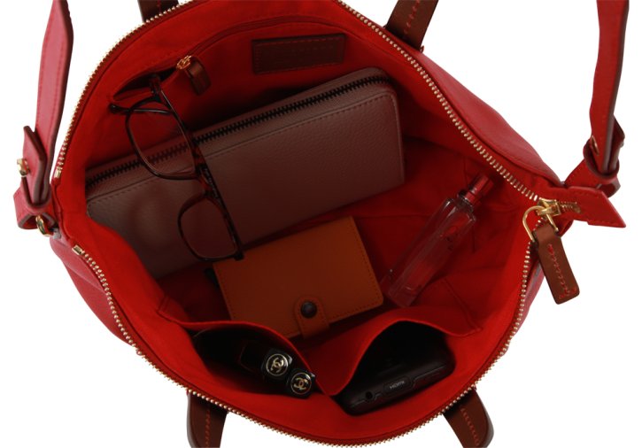 the bridge Shopper Feinleder kaminrot