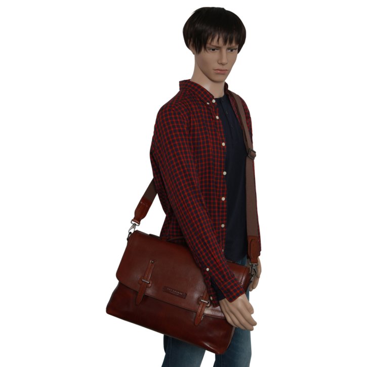 the bridge Aktenmappe braun/ruthenium