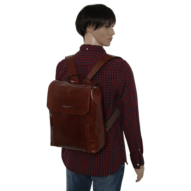 the bridge Rucksack Rindleder marrone palladio