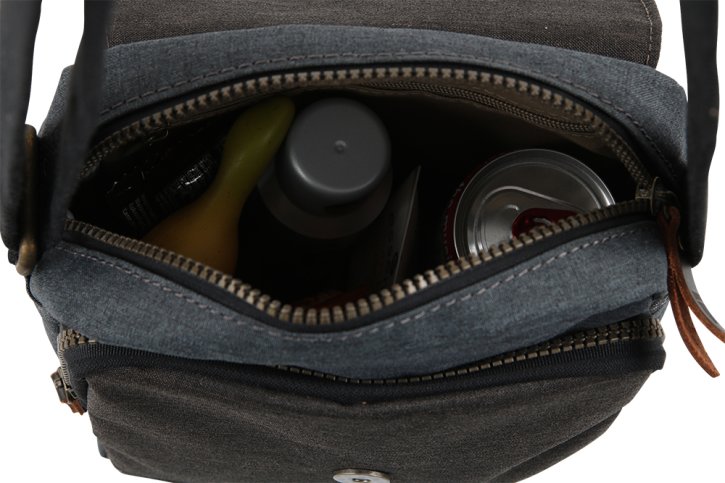 Troop London Across Body Bag  Canvas grey