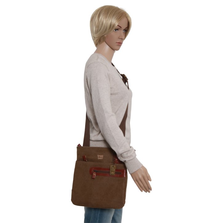 Troop London Across Body Bag Canvas brown