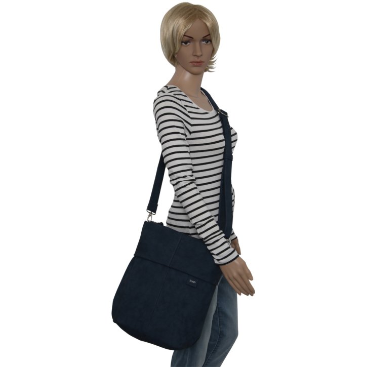 ZWEI Mademoiselle M12 Umhängetasche nubuk blue