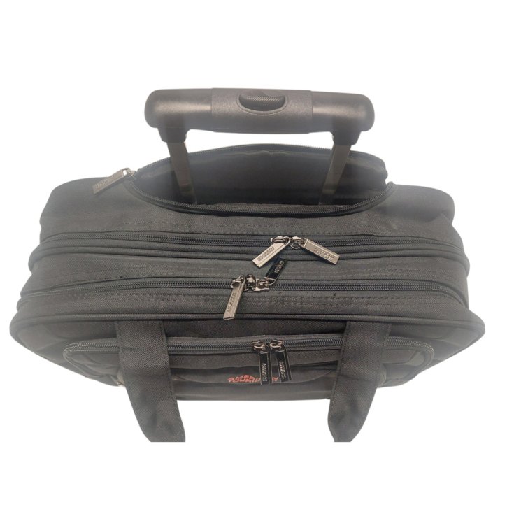  AT WORK Rolling Tote 15.6" black/orange