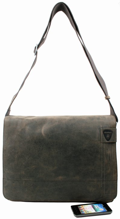 Strellson Große Messenger Bag mit Laptopfach dark brown