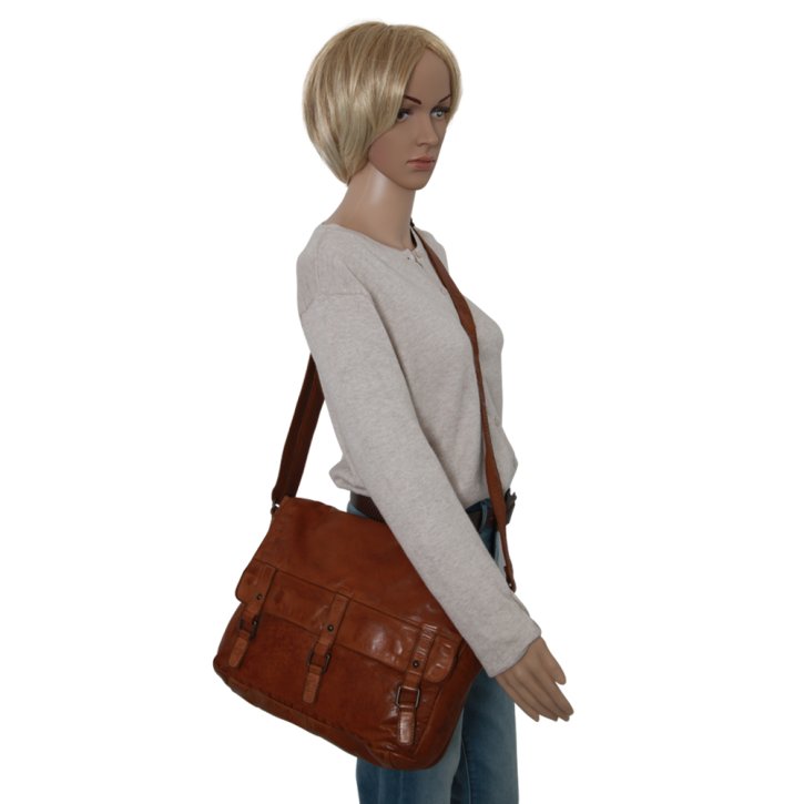 Gianni Conti Umhängetasche cognac