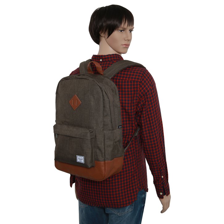 HERSCHEL HERITAGE CANTEEN crosshatch/tan