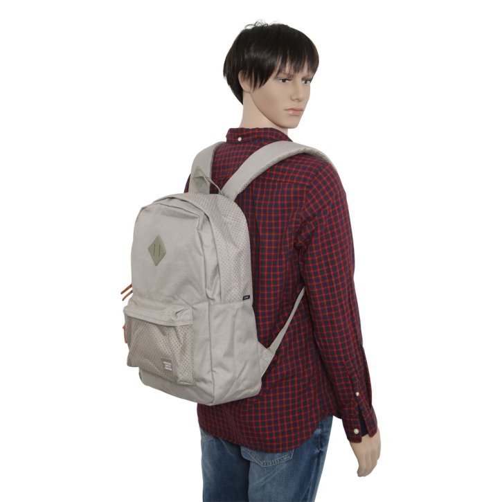 HERSCHEL HERITAGE dark khaki crosshatch/seneca r.r.