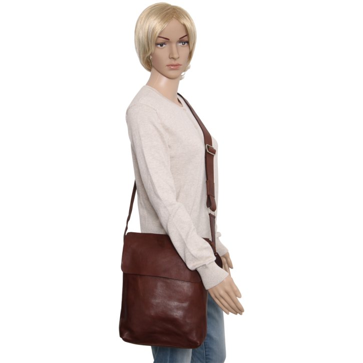 Saccoo Santos M Schultertasche choco