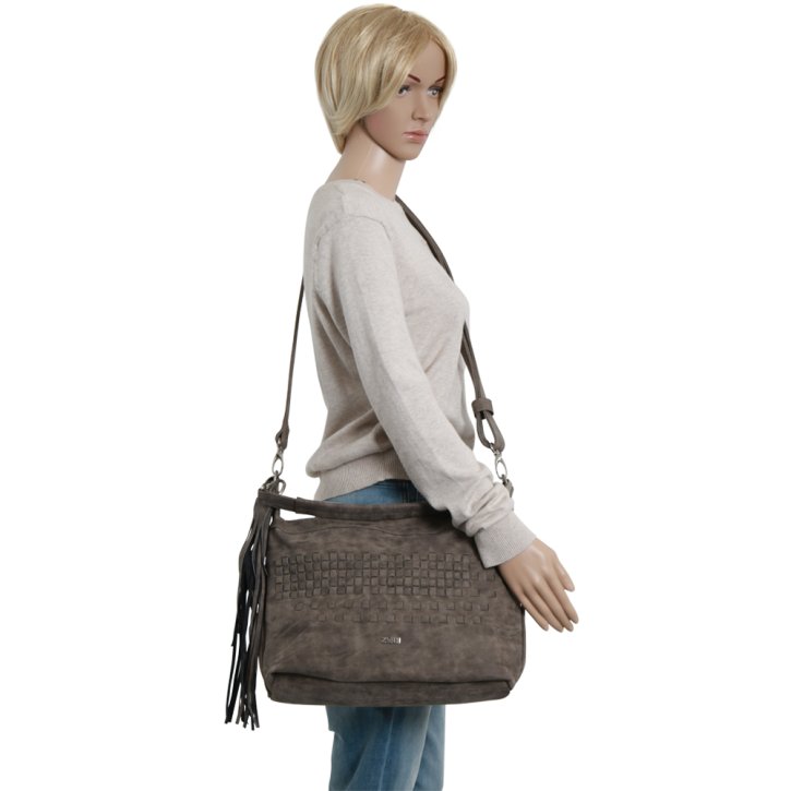 ZWEI Conny 11 Schultertasche stone