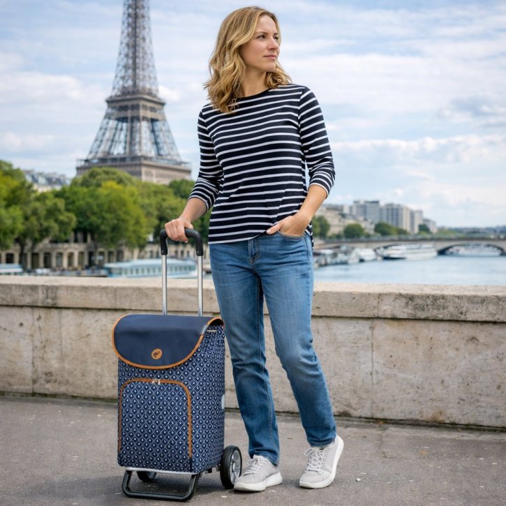 Andersen SCALA PLUS  Einkaufstrolley FAMKE blau