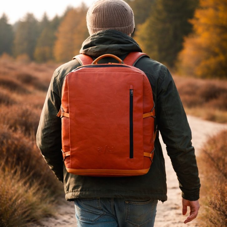Aunts & Uncles Saitama Rucksack 15" brick red