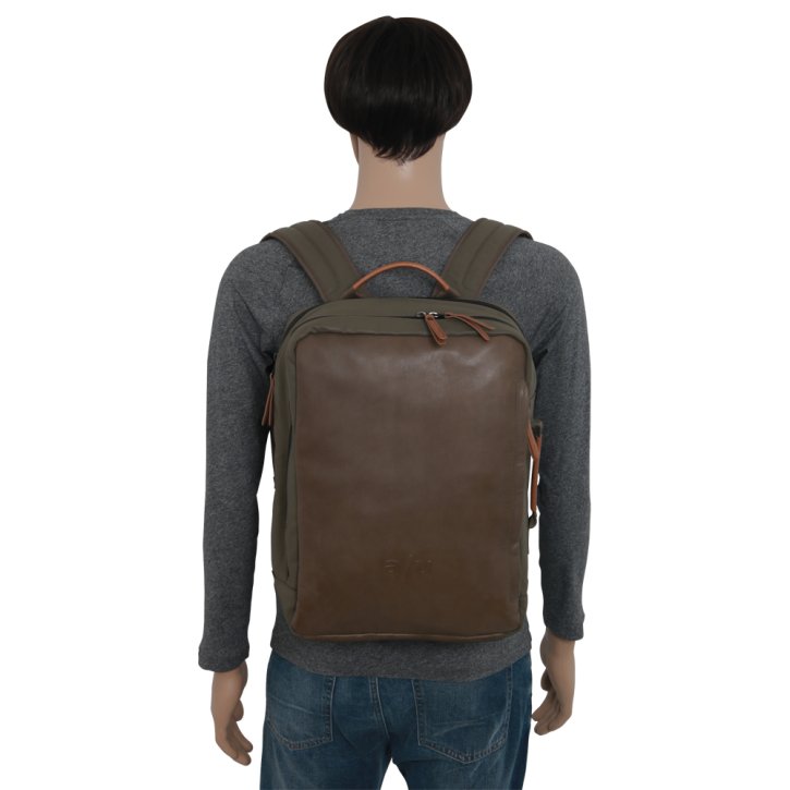 Aunts & Uncles Nagoya Rucksack 15" Lederfront fallen rock