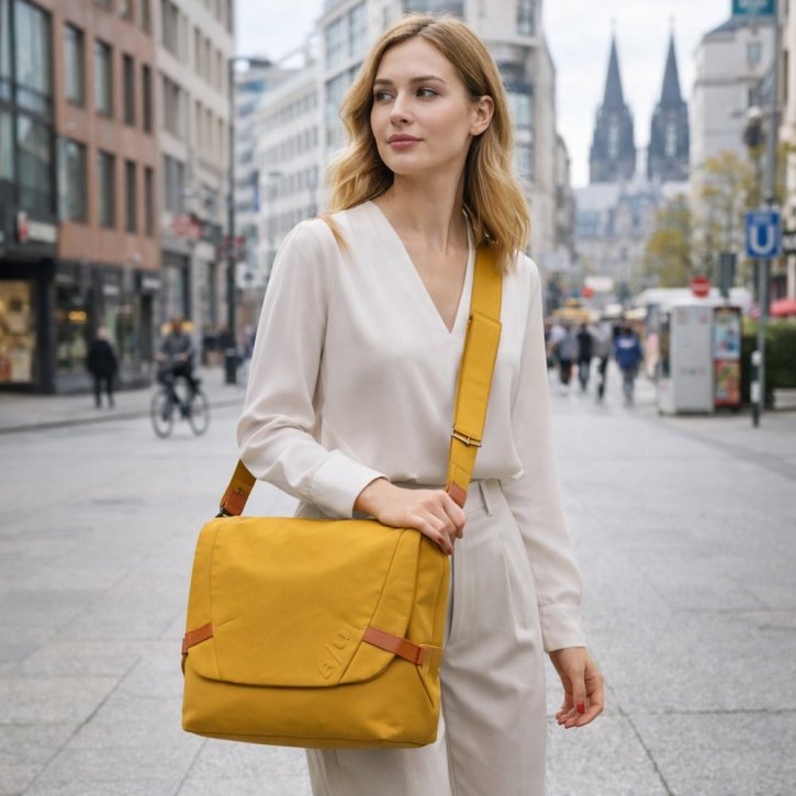 Aunts & Uncles MATSUMOTO Umhängetasche mustard