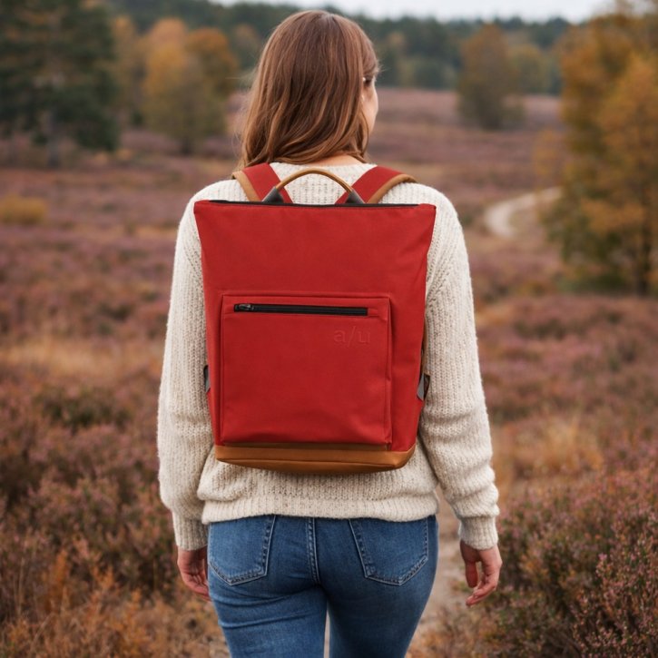 Aunts & Uncles Okayama Rucksack brick red