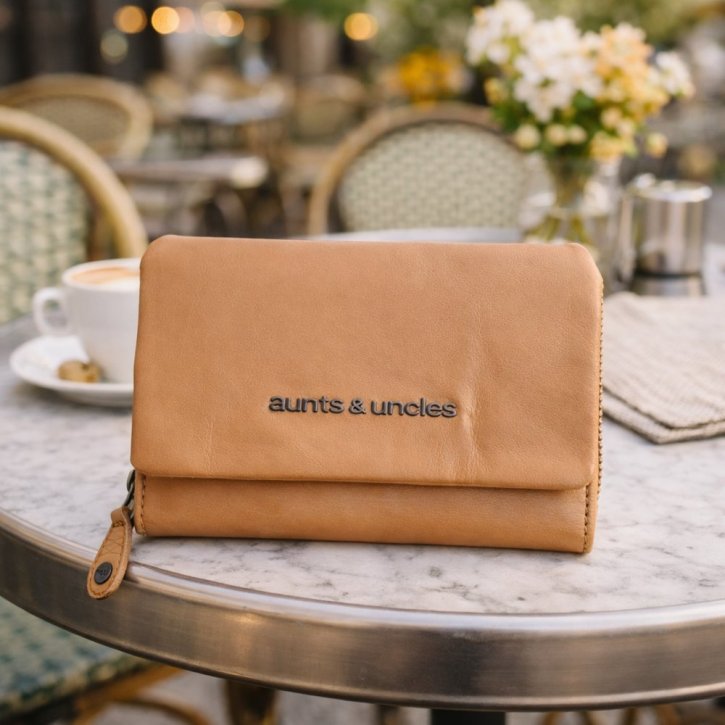 Aunts & Uncles DAHLIA RV-Börse mit Klappe cognac