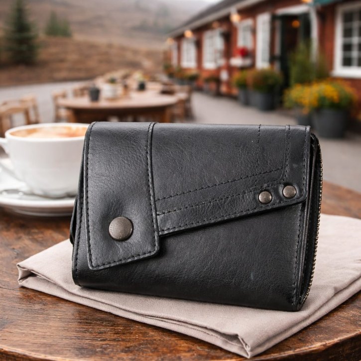 Aunts & Uncles LOTTA Damenbörse black smoke