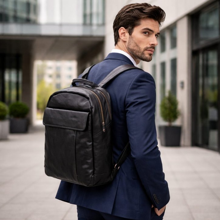 Aunts & Uncles LOGAN Business-Rucksack black suit
