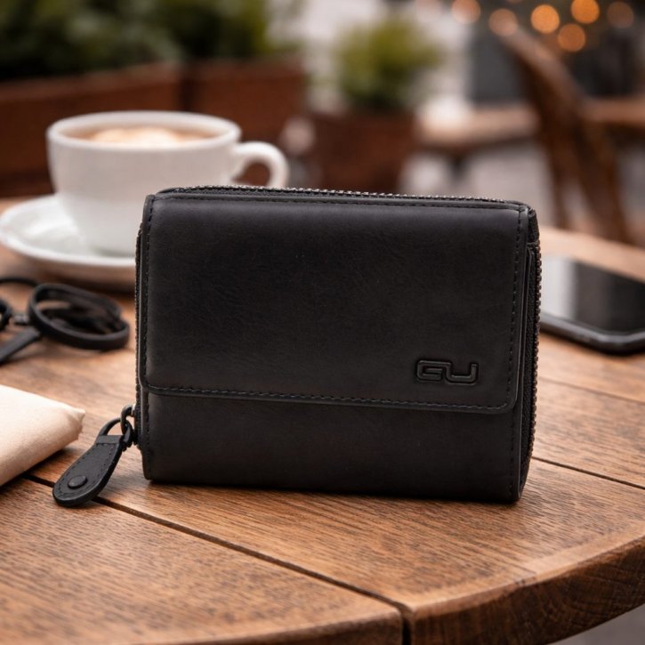 Aunts & Uncles LIV Geldbörse mit Überschlag black