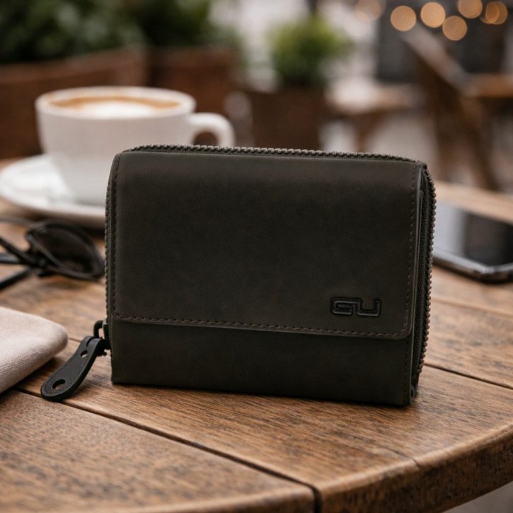 Aunts & Uncles LIV Geldbörse mit Überschlag olive