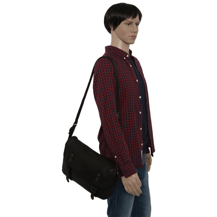  THE ANCHOR Umhängetasche ebony