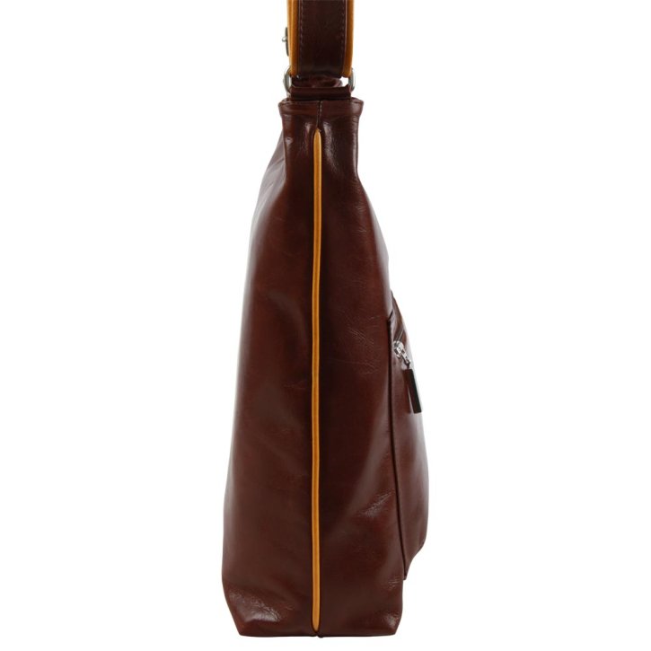 Augenthaler & Heberer CHARITEN Beuteltasche castagna/zafferano