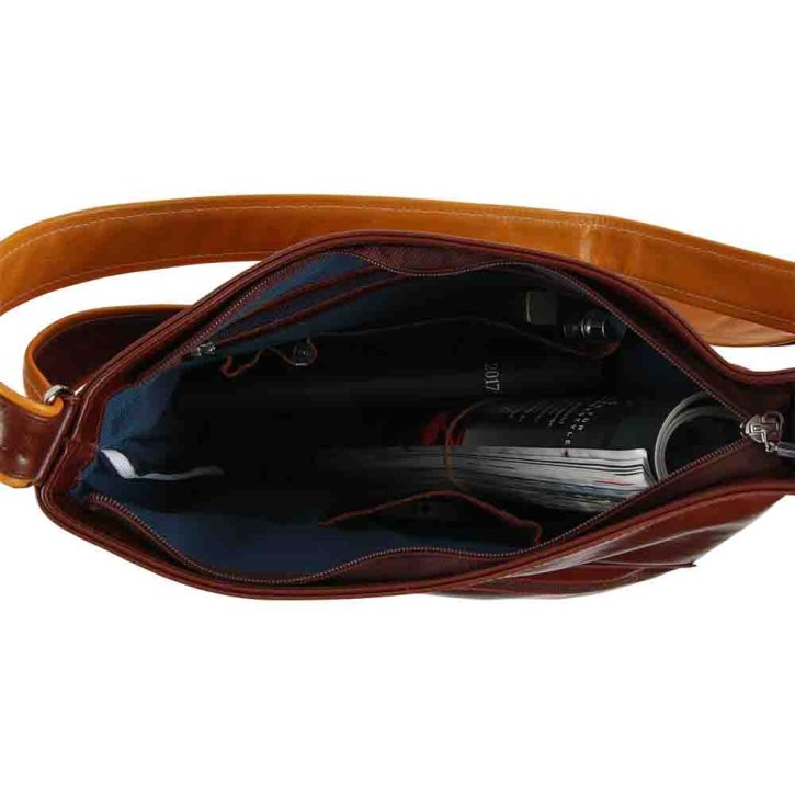 Augenthaler & Heberer CHARITEN Beuteltasche castagna/zafferano