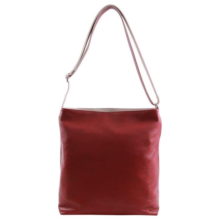 Augenthaler & Heberer MERIVA Schultertasche rubino/cipria