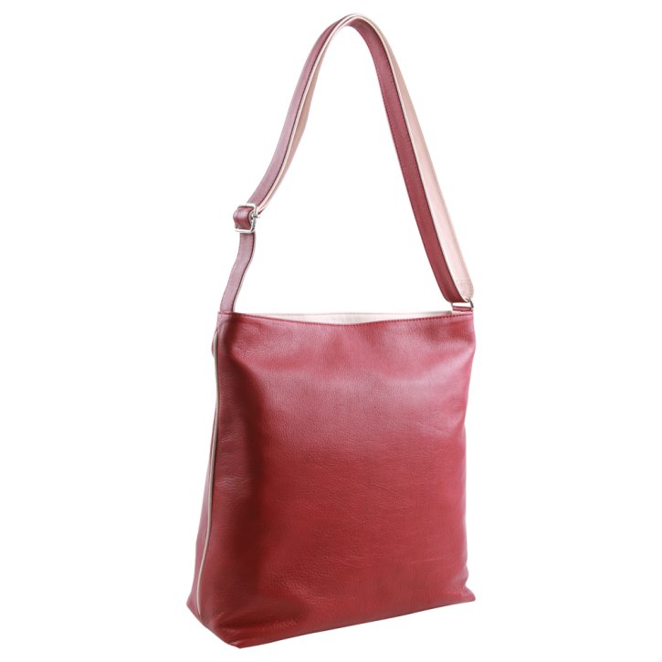 Augenthaler & Heberer MERIVA Schultertasche rubino/cipria