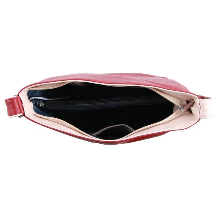 Augenthaler & Heberer MERIVA Schultertasche rubino/cipria