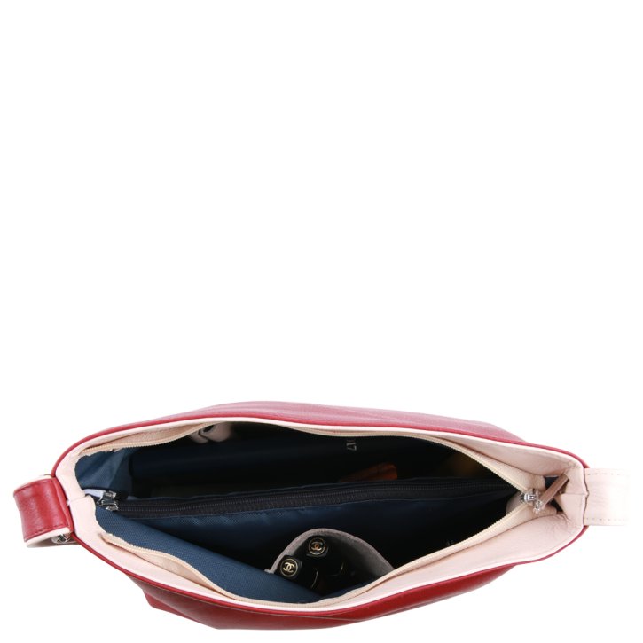 Augenthaler & Heberer MERIVA Schultertasche rubino/cipria