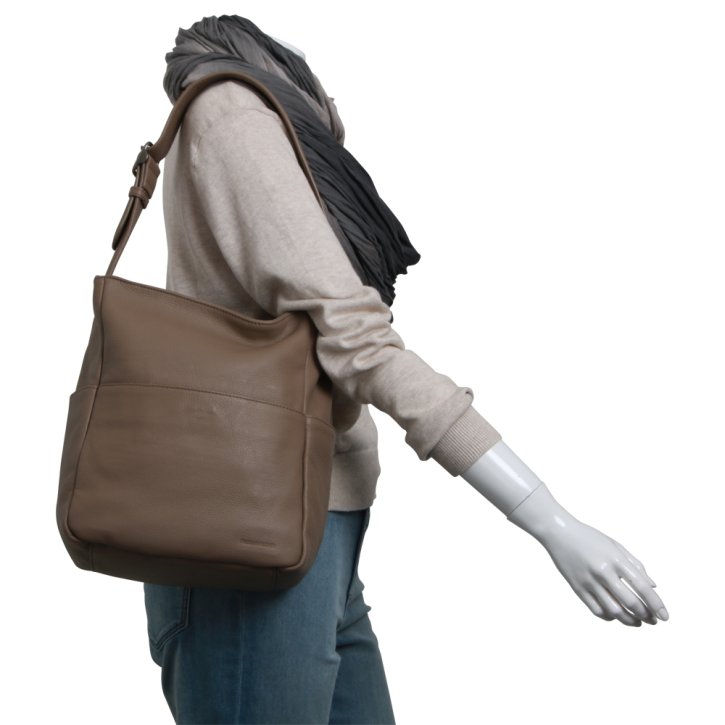 FredsBruder Bandolin Small Hobo Bag taupe