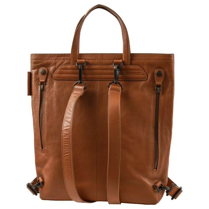 Aunts & Uncles MOMBIN Rucksack/Schultertasche cognac