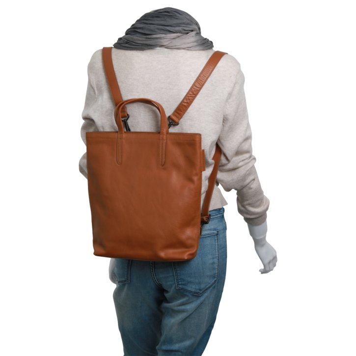 Aunts & Uncles MOMBIN Rucksack/Schultertasche cognac