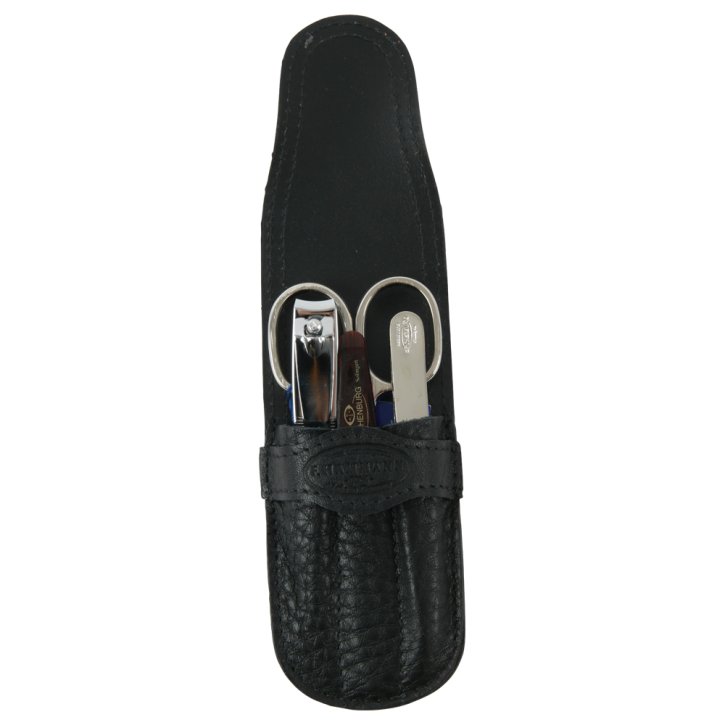 HAMMANN Maniküretui schwarz chervo Kalbleder Eschenburg ni.