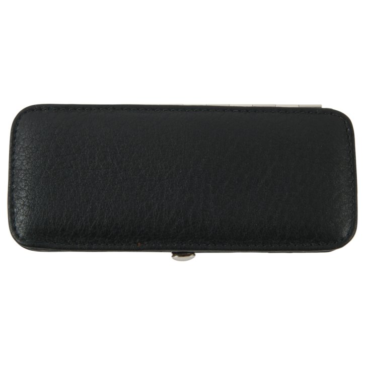 HAMMANN Maniküretui schwarz chervo Kalbleder Eschenburg INOX