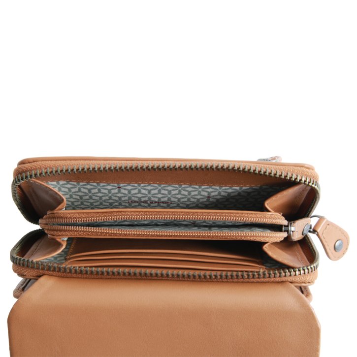 Aunts & Uncles DAHLIA RV-Börse mit Klappe cognac