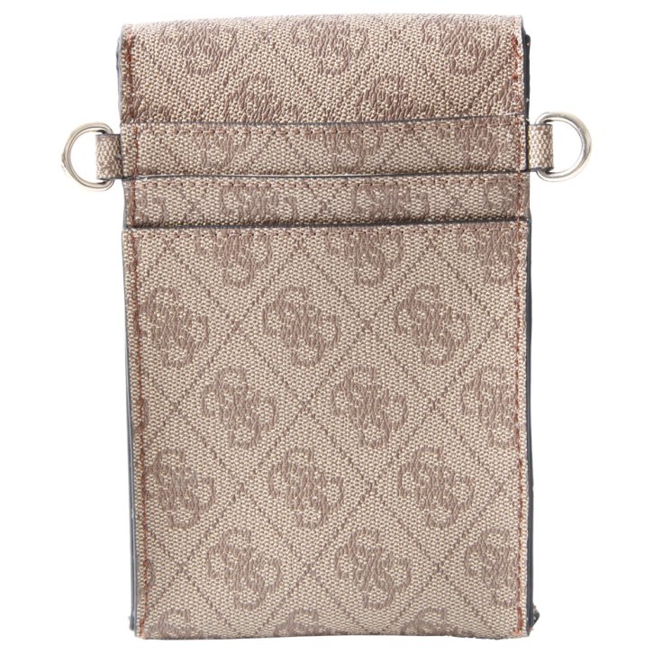 Guess LATONA FLAP CHIT CHAT latte logo