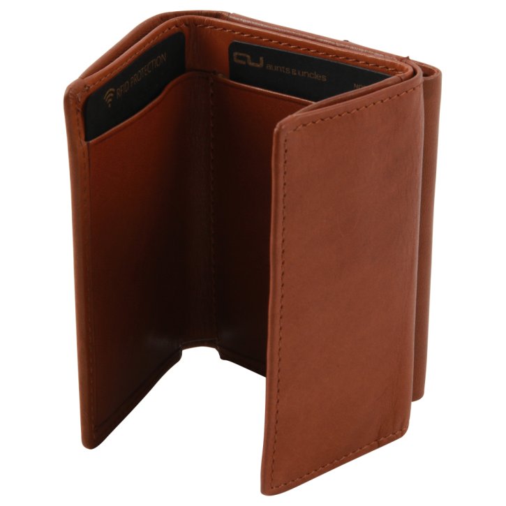 Aunts & Uncles ISAK NOR Dreifach-Börse cognac